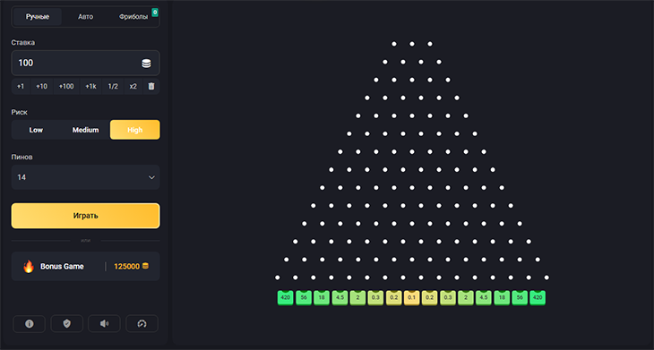 plinko быстрая игра на деньги